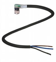 Pepperl&plus;Fuchs M8 Cordset; Female Right Angle; 3-Pin; 3-Wire; 2m PUR Cable; w/ LEDs